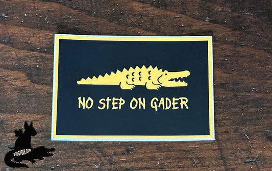 No Step on Gader Florida Stickers